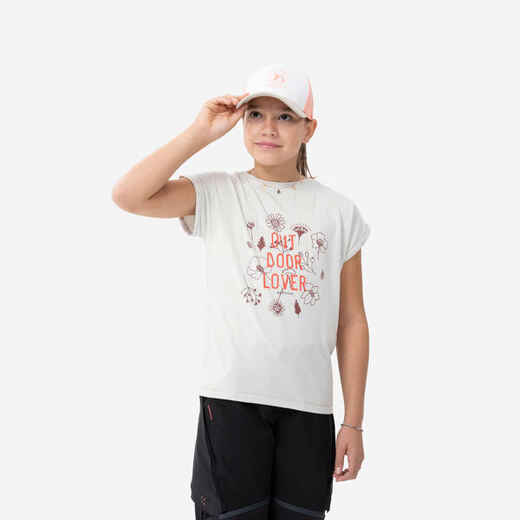 
      Detské turistické tričko MH100 7-15 rokov béžové
  