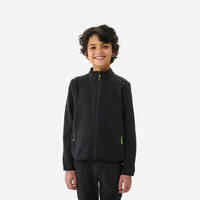 Kids' Hiking Fleece Jacket MH150 7-15 Years - Black