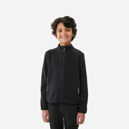 Kids' Hiking Fleece Jacket MH150 7-15 Years - Black