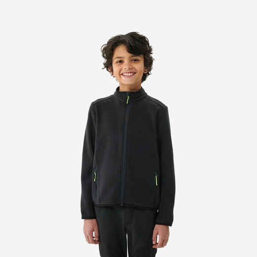 
      Sudadera de tejido polar de senderismo negra para niños 7-15 años MH150 TW 
  