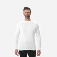 Men's Warm, Comfortable Thermal Skiing Base Layer 100 - White