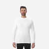 Pánske lyžiarske spodné tričko BL 100 s
vysokým golierom - biele nefarbené