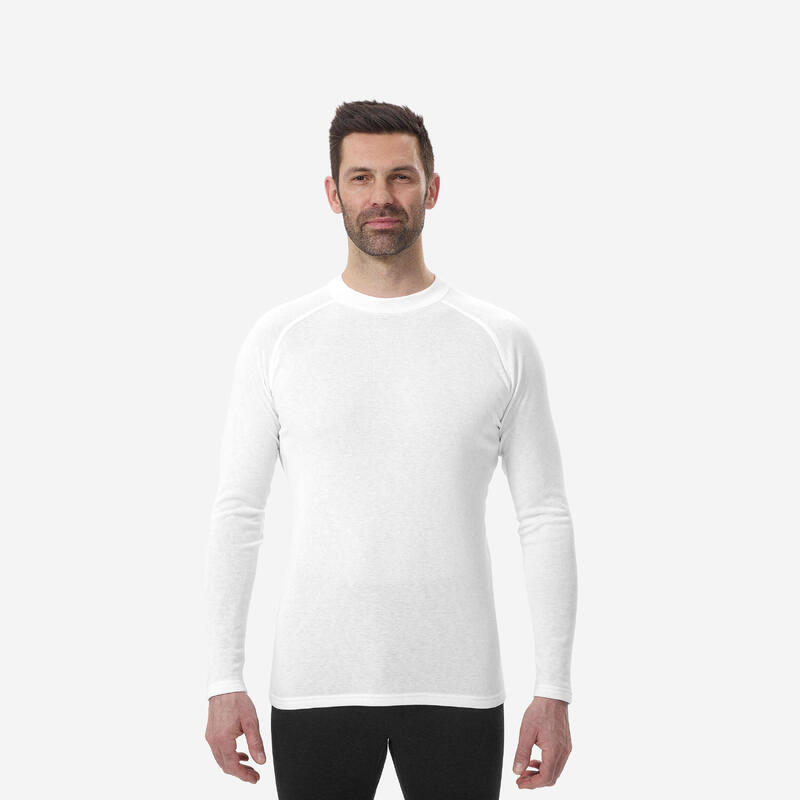 Camisola térmica de ski quente e confortável homem BL100 branco