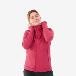 Fleece jas voor wandelen dames MH520 met capuchon