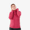 Women’s Hiking Fleece Jacket - MH520 Hood