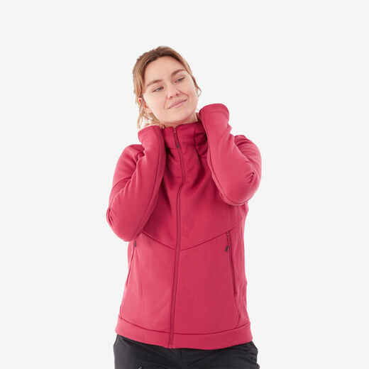 
      Ženska pohodniška jakna iz flisa s kapuco MH520 
  