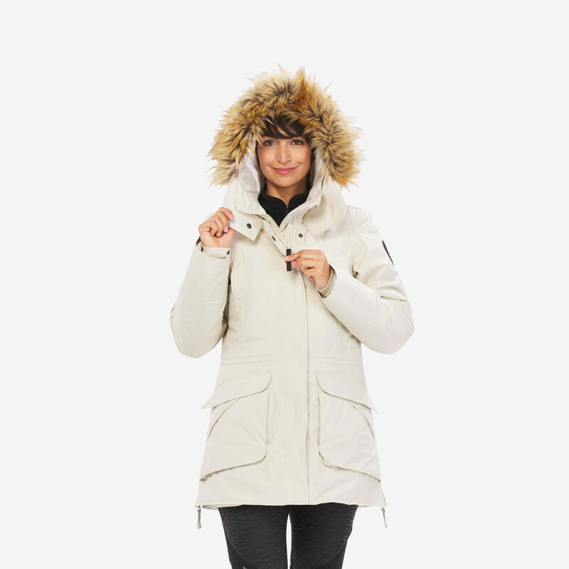 Parka trekking donna SH900 impermeabile verde | -20°C 