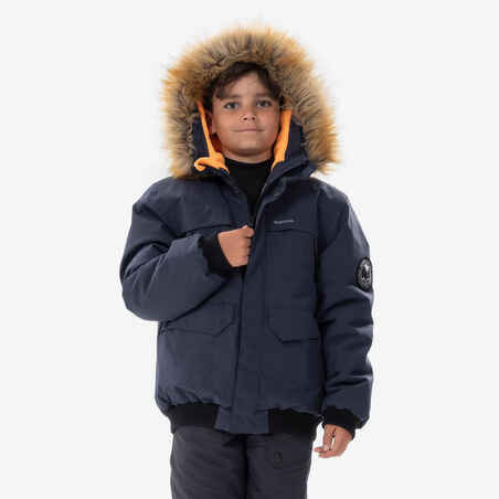 CHAQUETA CÁLIDA E IMPERMEABLE DE NIÑOS PARA SENDERISMO 7-15 AÑOS SH100 -6,5 °C