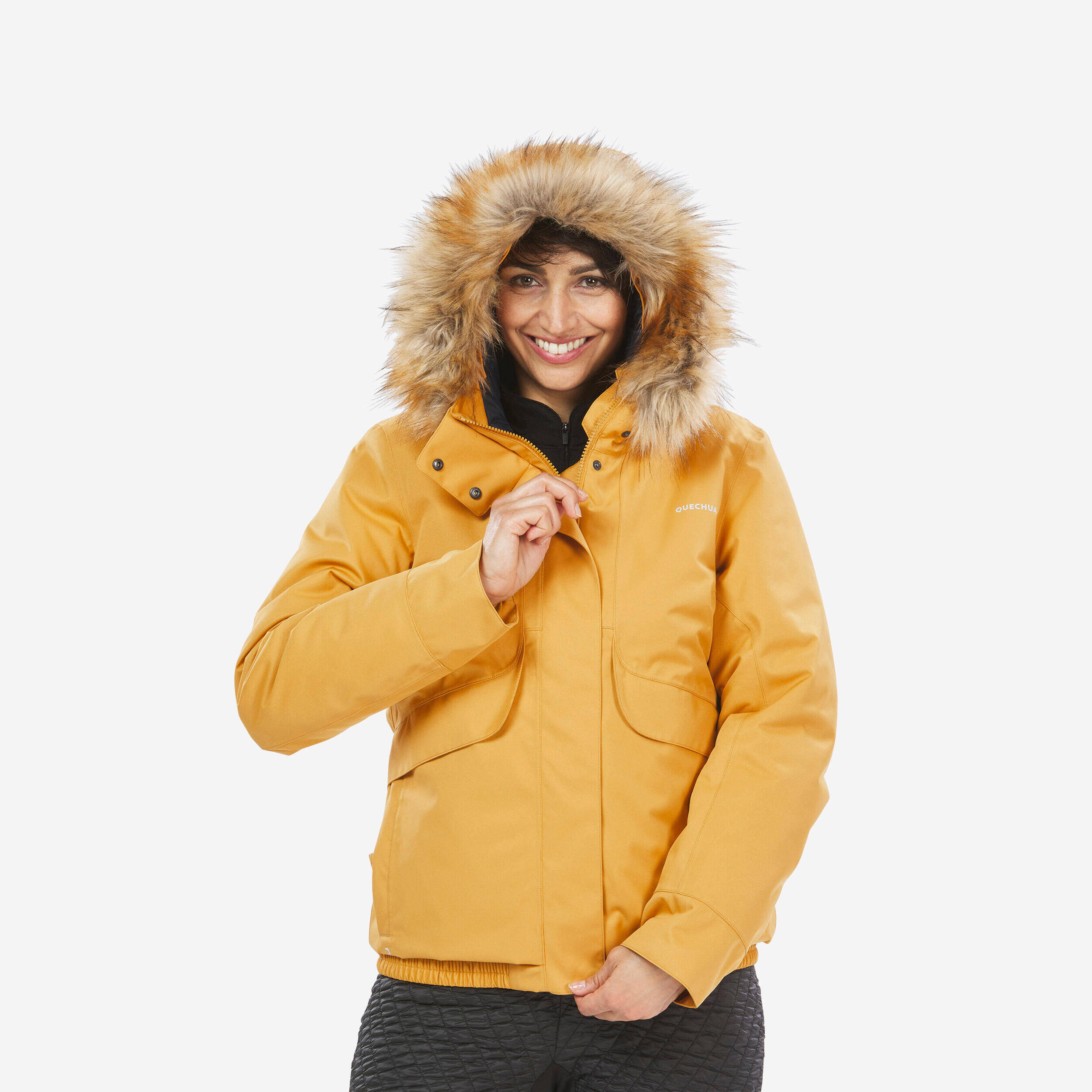 Women’s waterproof winter hiking jacket - SH500 -8°C