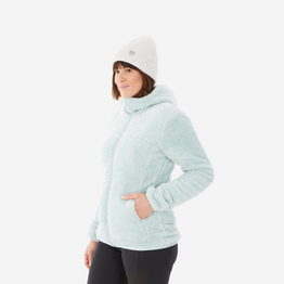 Polaire de randonnée chaude femme, NH500 vert
