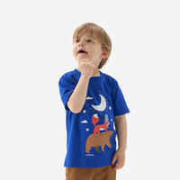 Child's hiking T-shirt - MH100 blue phosphor - 2-6 years