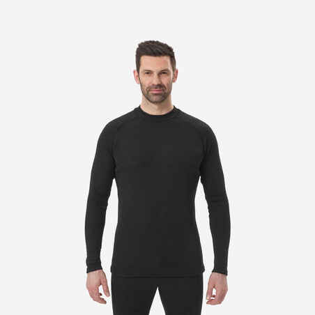 Vyriški apatiniai slidinėjimo marškinėliai „BL 100“, juodi