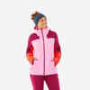 Sieviešu slēpošanas jaka “500 Sport”, fuksijas rozā
