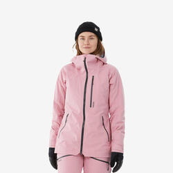 Veste de ski et snowboard chaude et respirante femme, FR 500 camel