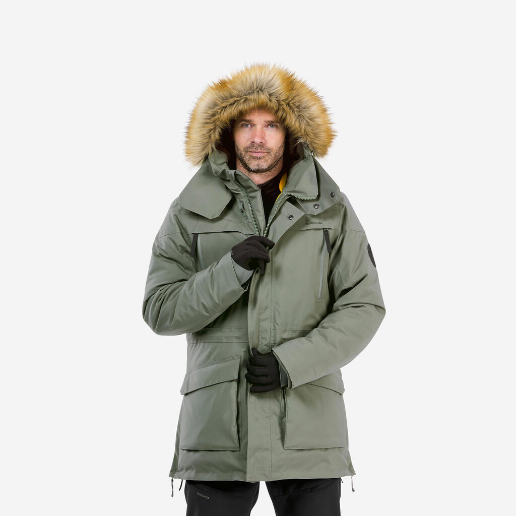 Parka za planinarenje SH900 vodootporna do -20 °C muška - bordo  