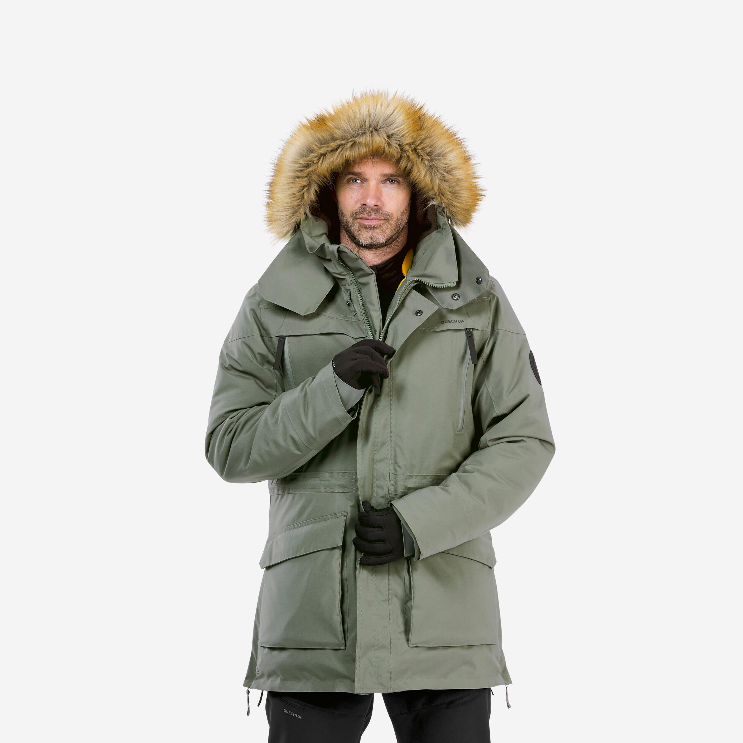 Parka da uomo impermeabile per escursioni invernali - SH900 -20°C