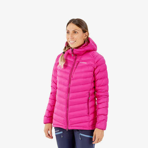 
      Women's Mountaineering Down Jacket - ALPINISM LIGHT - FUCHSIA PINK
  