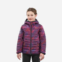 Kids’ Padded  Hiking Jacket MH500  7-15 Years Purple