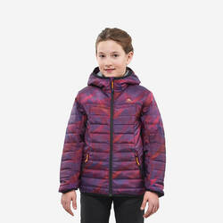 Kids’ Padded  Hiking Jacket MH500  7-15 Years Purple