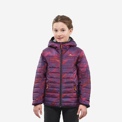 Doudoune de randonnée enfant MH500 violet print 7- 15 ans