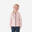 Warme fleece jas voor wandelen MH500 roze kinderen 2-6 jaar