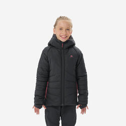 Doudoune de randonnée chaude enfant 7-15 ans, MH 500 gris
