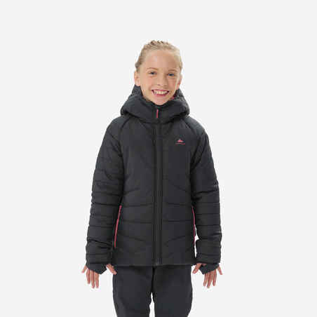 Temno siva podložena pohodniška jakna TW za deklice 