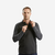 T-Shirt chaud manches longues de randonnée - SH100 - homme - Noir