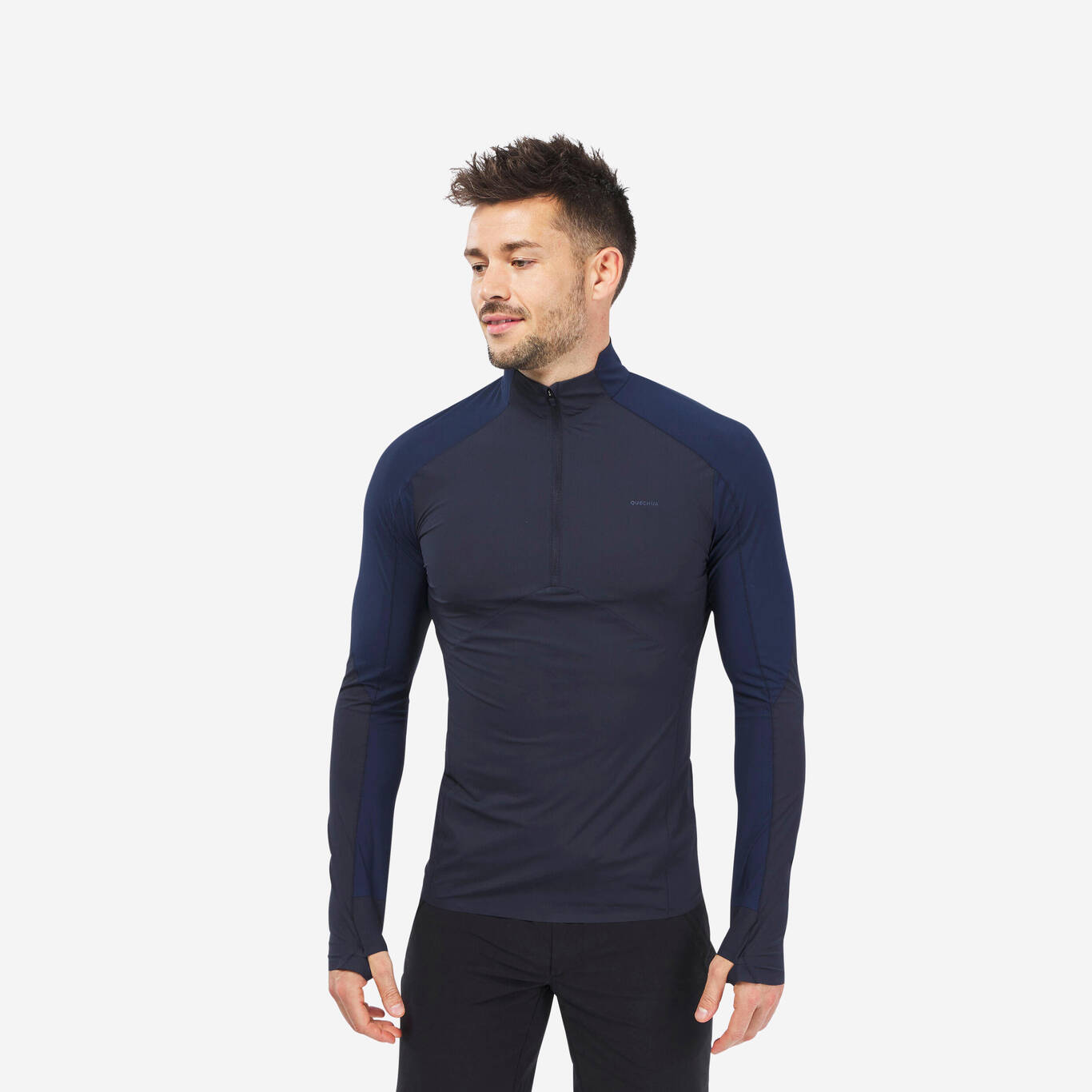 Men's Anti-UV Long-sleeved Hiking T-Shirt-MH550 - Decathlon