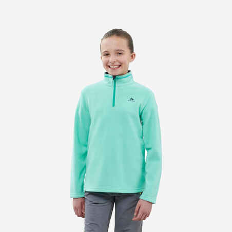 Polaire de randonnée - MH100 turquoise - enfant 7-15 ans