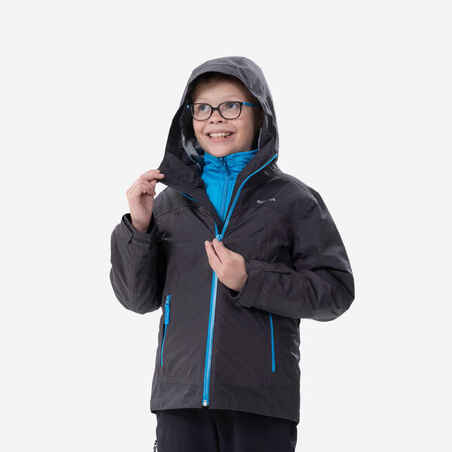 PARKA IMPERMEABLE 3EN1 SENDERISMO NIÑOS SH500 MTN -8 °C