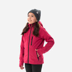 VESTE SOFTSHELL RANDONNEE - MH550 FRAMBOISE - ENFANT 7-15 ANS