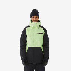Snowboardjas voor heren SNB 100 groen zwart