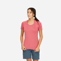 Women's Mountain Walking Short-Sleeved T-Shirt MH500