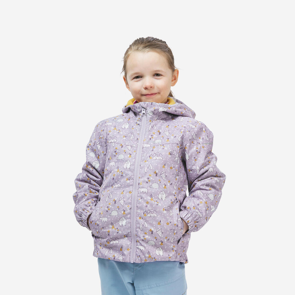 Bērnu (2–6 gadi) silta, ūdensnecaurlaidīga pārgājienu ziemas jaka “SH100”