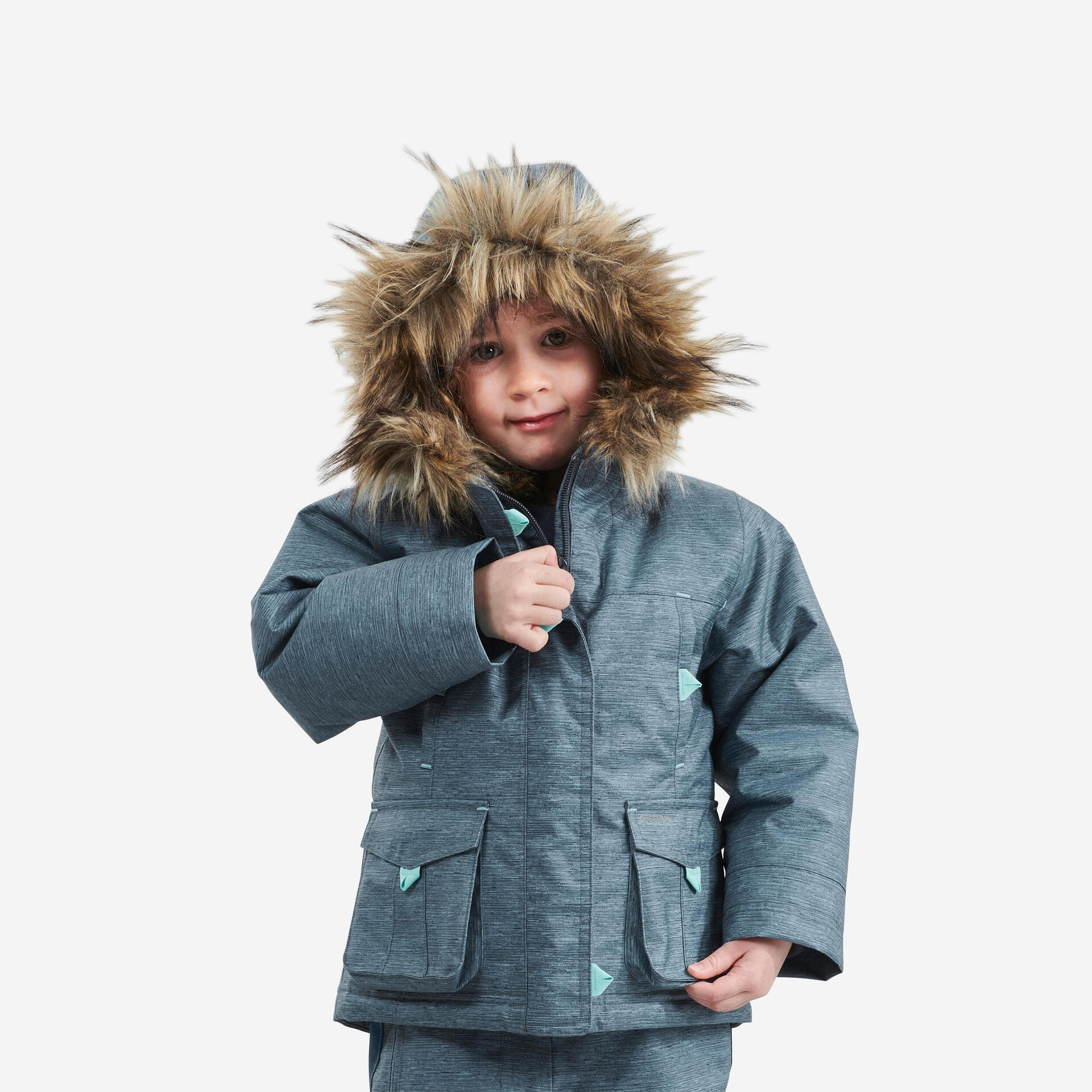 Kids' Winter Waterproof Hiking Parka SH500 Ultra-Warm 2-6 Years