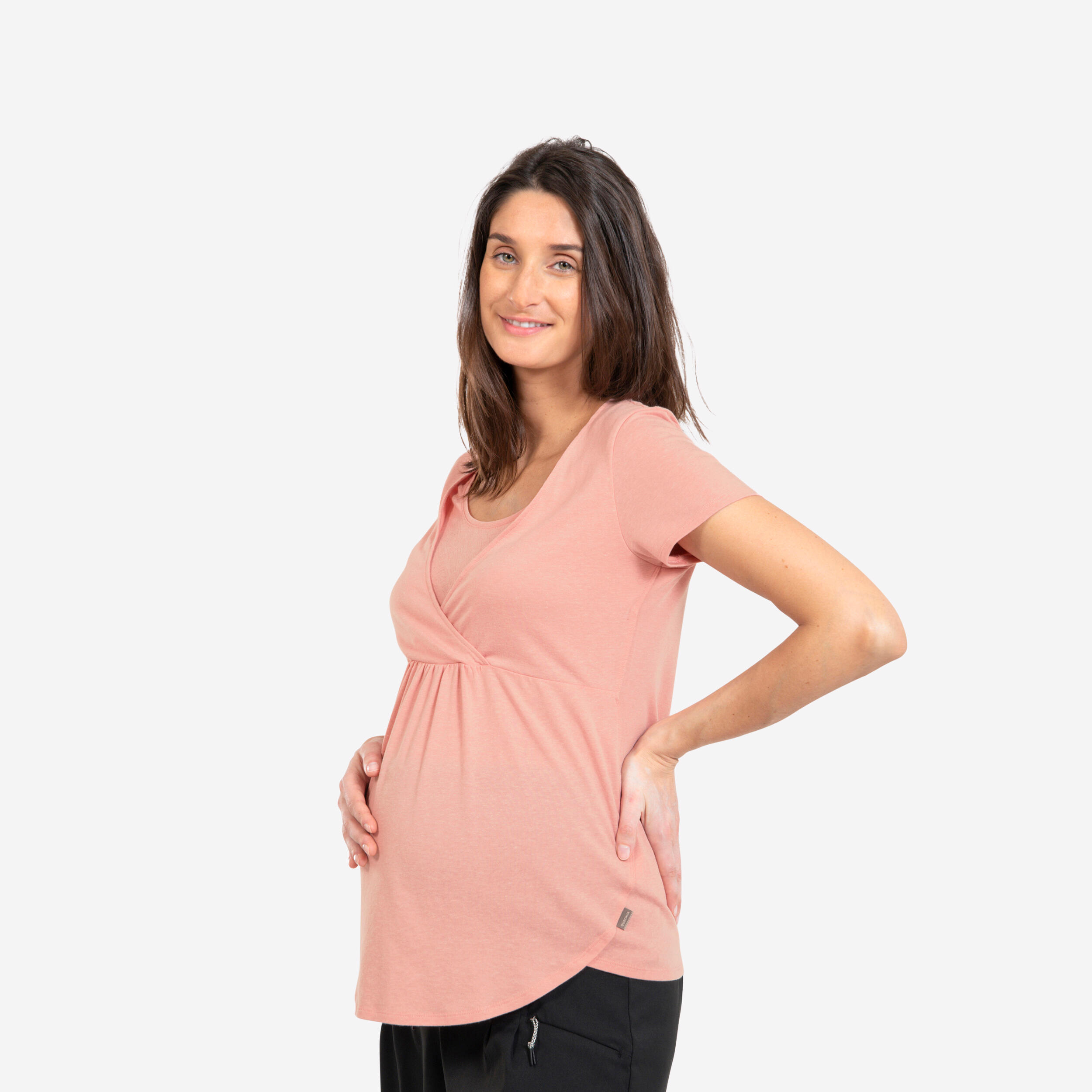 Hiking pregnancy T-shirt - pregnant woman