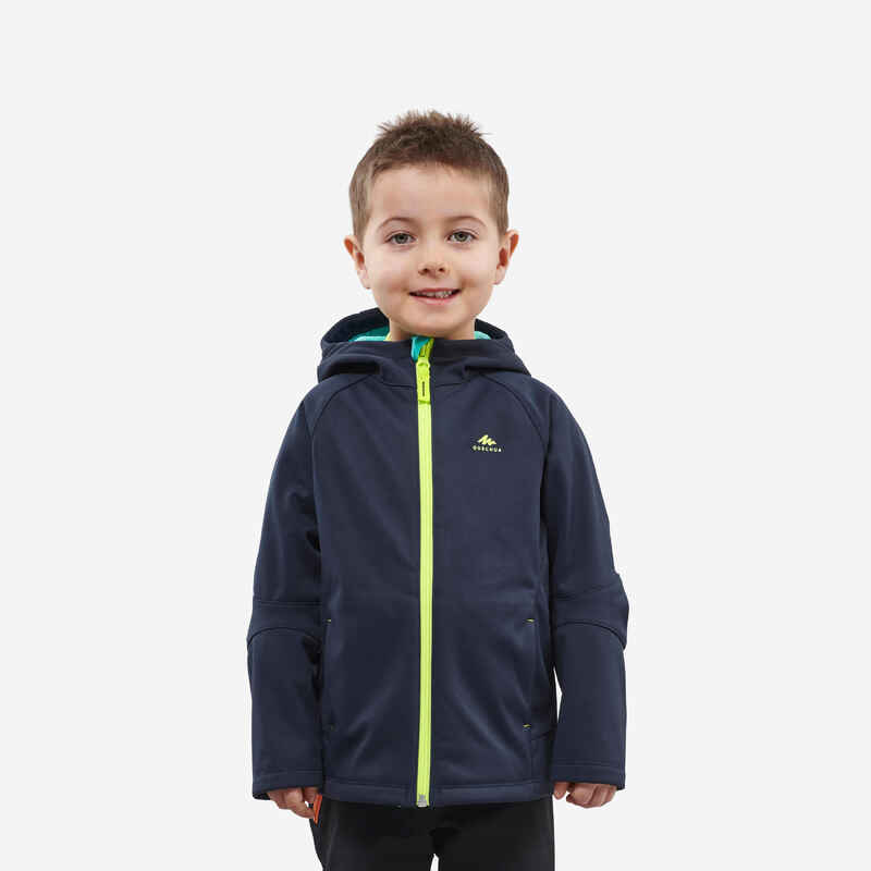 מעיל טיולים Softshell - MH550 Navy - 2-6 שנים