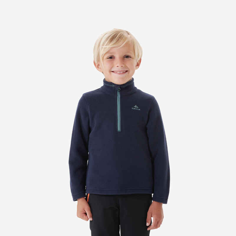Sudadera de senderismo MH100 azul marino niños 2-6 años