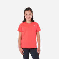 Kids' Hiking T-Shirt - MH500 Aged 7-15 - Coral
