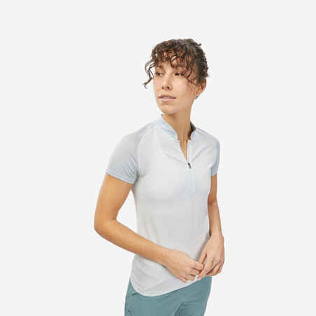 Svetilo siva ženska pohodniška majica s kratkimi rokavi MH900