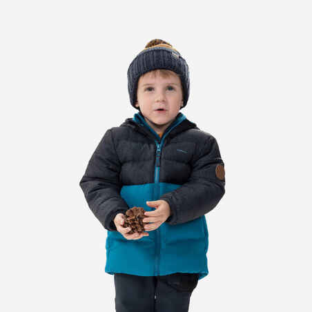 Kids’ Hiking Down Jacket Age 2-6 Years - Grey/Blue