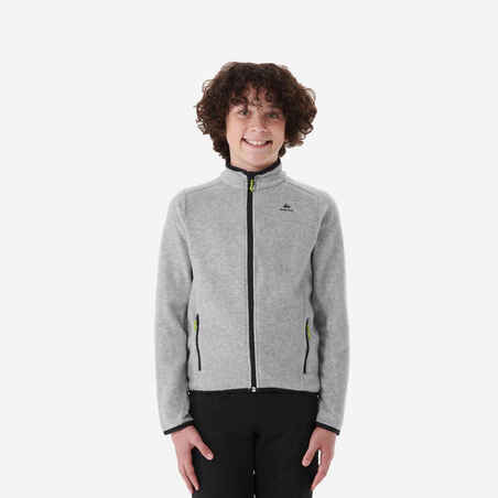 Kids' Hiking Fleece Jacket MH150 7-15 Years - Grey