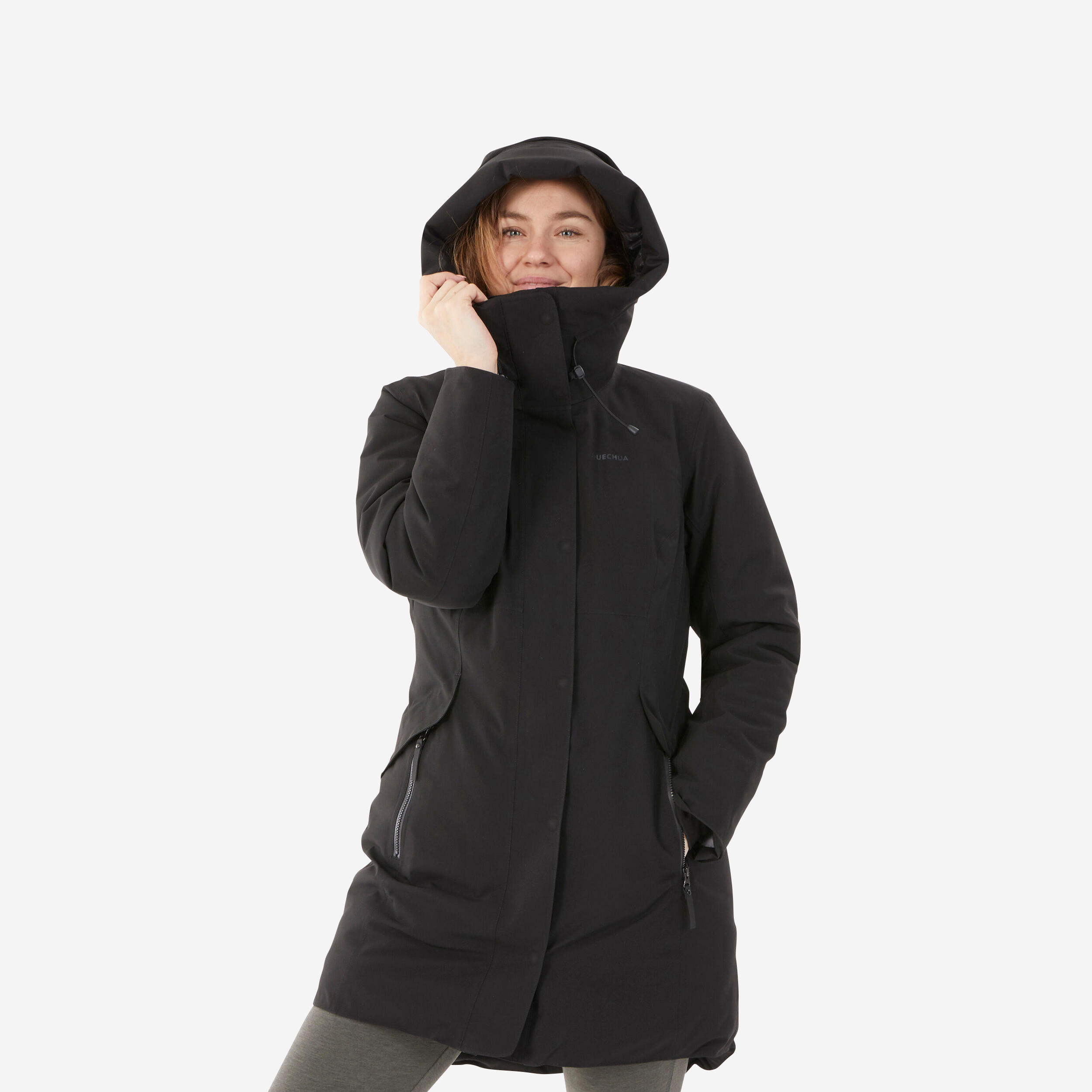 PARKA HIVER IMPERM ABLE DE RANDONN E SH500 10 C FEMME QUECHUA