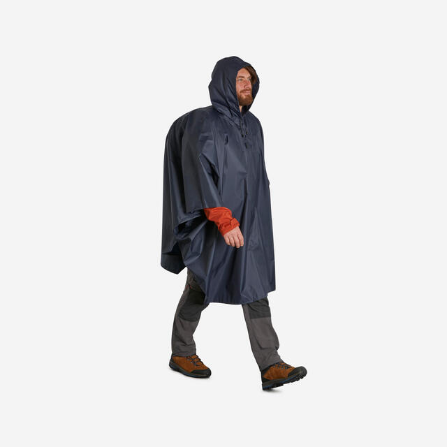 FORCLAZ PONCHO IMPERMEABLE DE SENDERISMO FORCLAZ MT 100 AZUL 30L