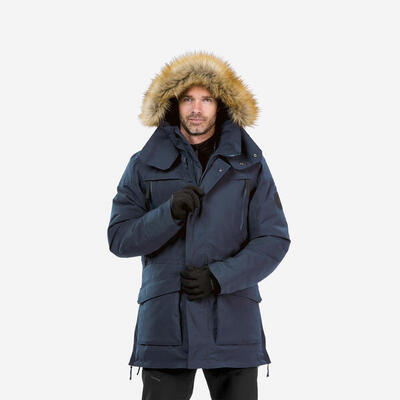 Waterdichte parka jas voor heren - winterjas parka - sh900 - tot -20°c - blauw