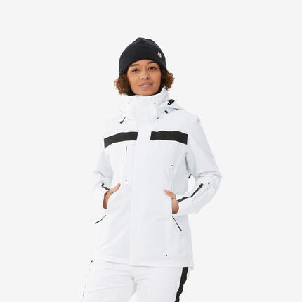 Veste de ski et snowboard très respirante et imperméable femme, JKT 900 kaki