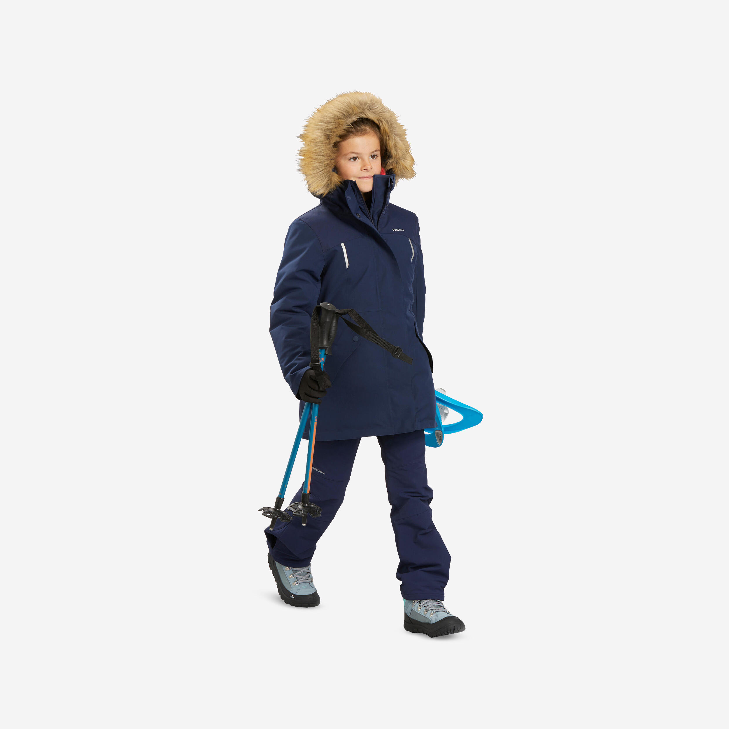 Quechua by Decathlon Blue Waterproof Women's Winter Jacket size