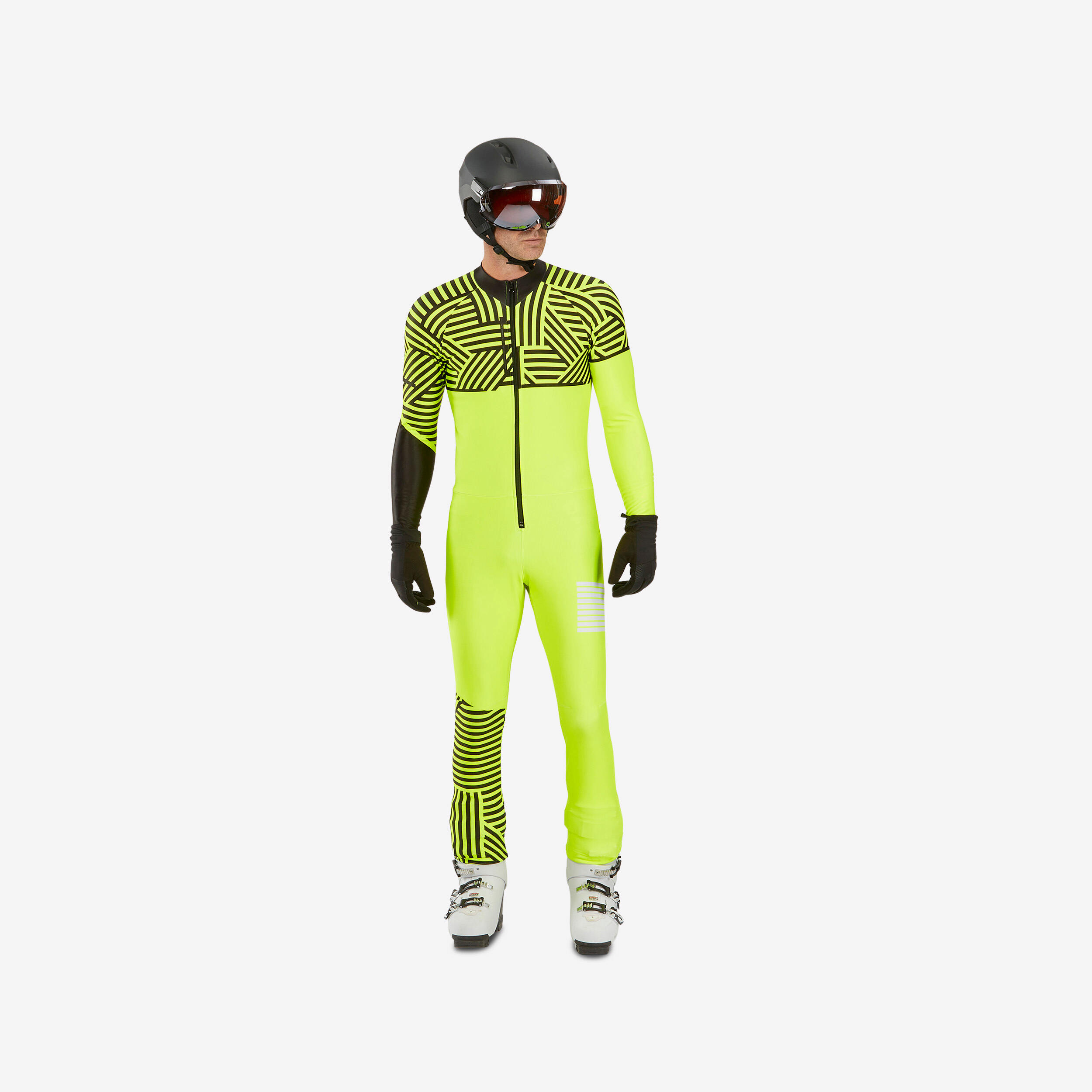 WEDZE ADULT COMPETITION SKI SUIT 980 - YELLOW