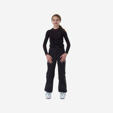 PANTALON AMOVIBLE DE SKI CLUB COMPETITION ENFANT - 980 - NOIR
